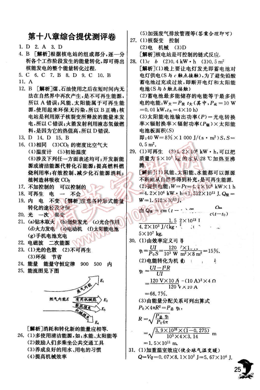 2016年实验班提优训练九年级物理下册苏科版 第25页