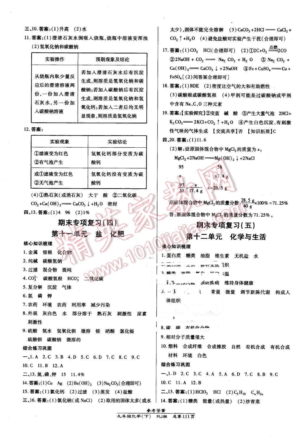 2016年高效課時(shí)通10分鐘掌控課堂九年級化學(xué)下冊人教版 第9頁