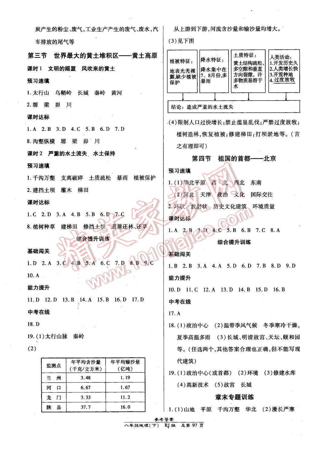 2016年高效课时通10分钟掌控课堂八年级地理下册人教版 第3页