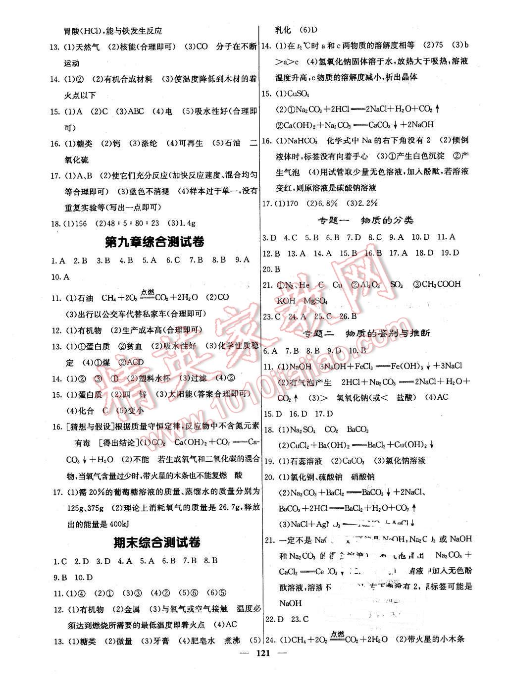 2016年名校課堂內(nèi)外九年級化學(xué)下冊科學(xué)版 第10頁