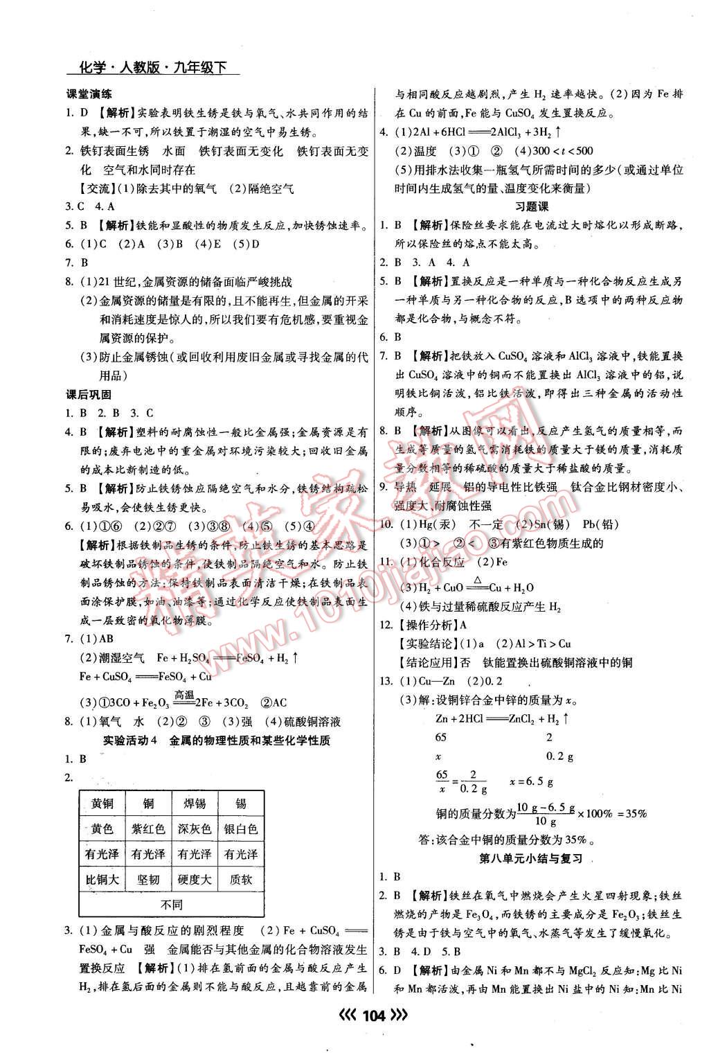 2016年學升同步練測九年級化學下冊人教版 第4頁