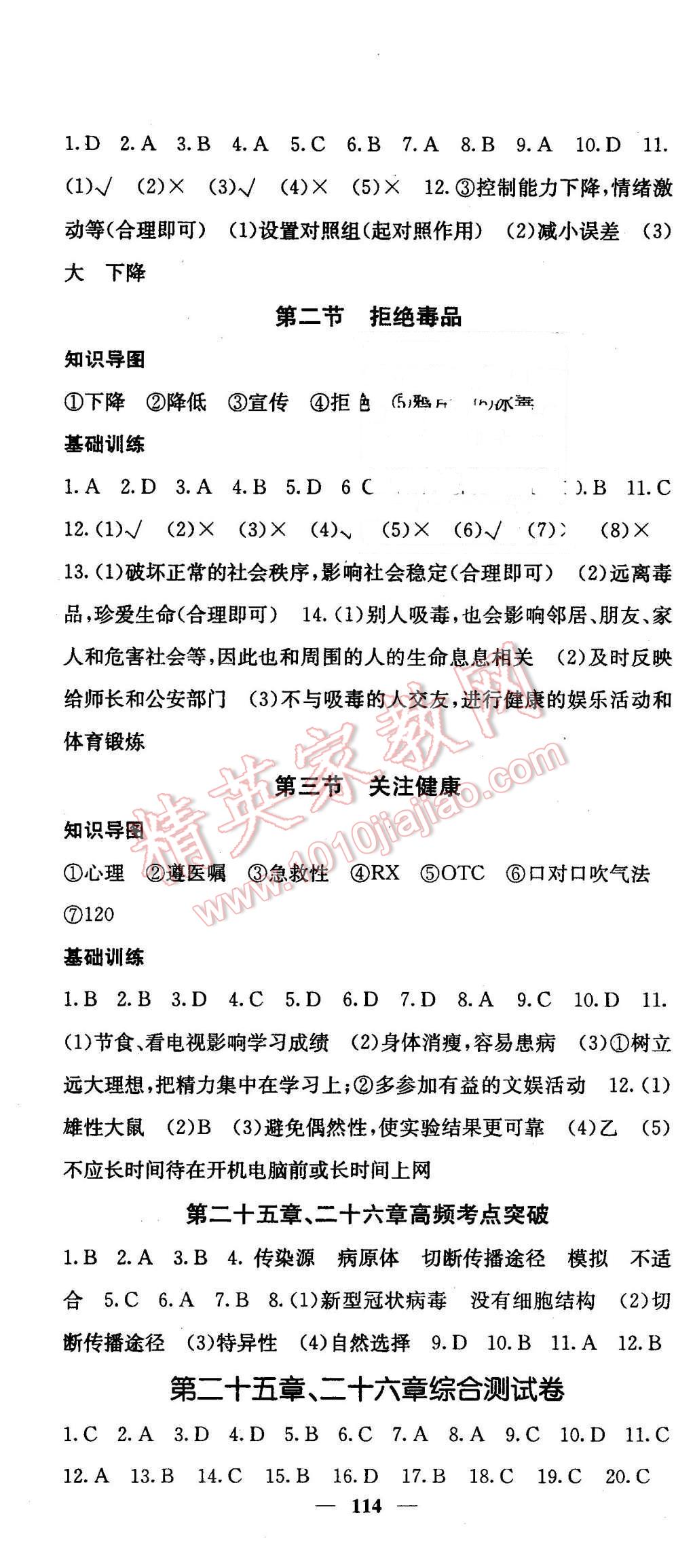 2016年名校課堂內(nèi)外八年級(jí)生物下冊(cè)蘇教版 第10頁