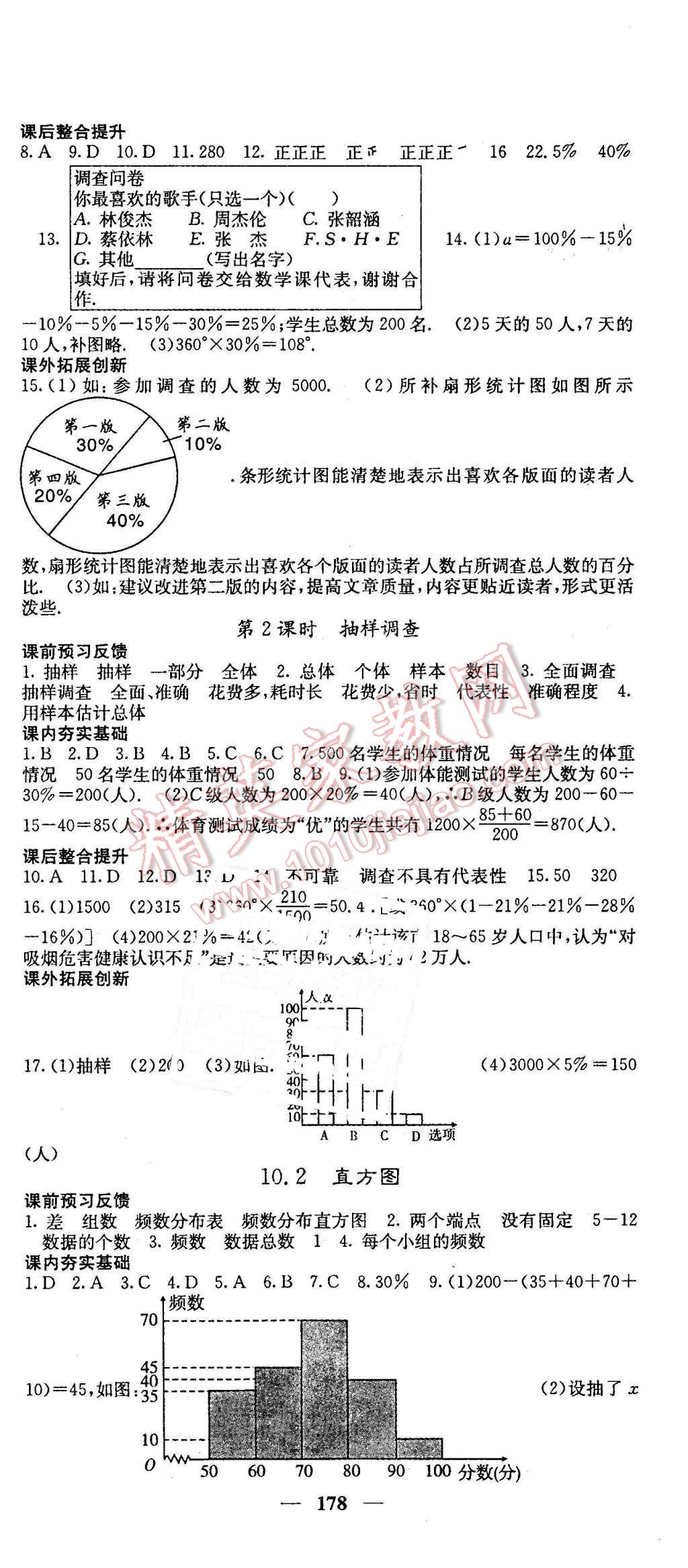 2016年名校课堂内外七年级数学下册人教版 第24页