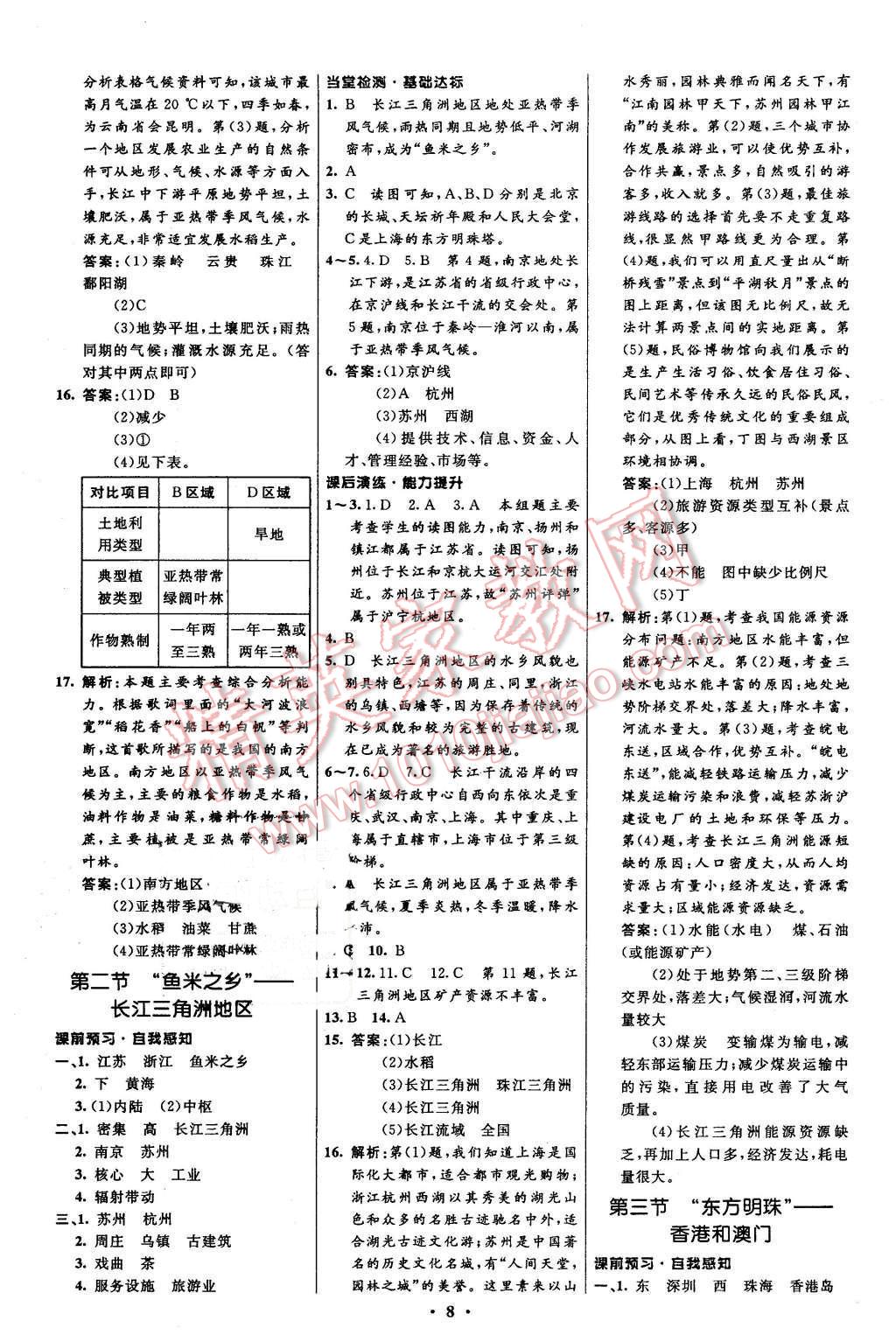 2016年初中同步測控全優(yōu)設(shè)計八年級地理下冊人教版 第8頁