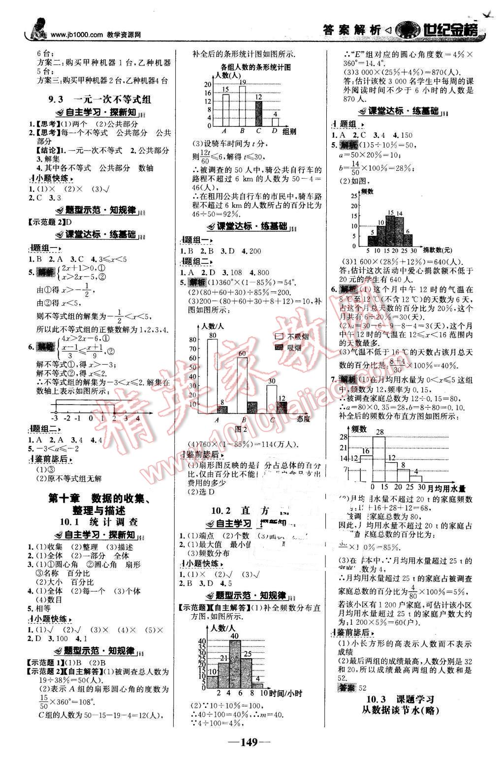 2016年世纪金榜金榜学案七年级数学下册人教版 第10页