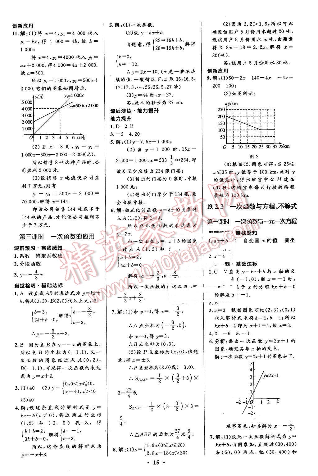 2016年初中同步測(cè)控全優(yōu)設(shè)計(jì)八年級(jí)數(shù)學(xué)下冊(cè)人教版 第15頁(yè)