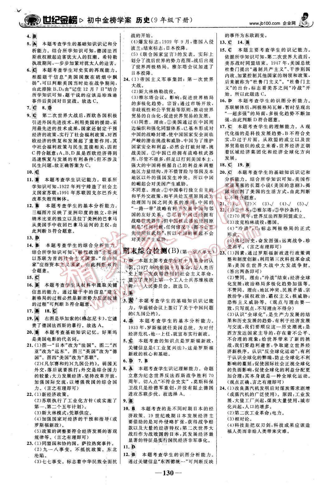 2016年世紀(jì)金榜金榜學(xué)案九年級歷史下冊岳麓版 第15頁