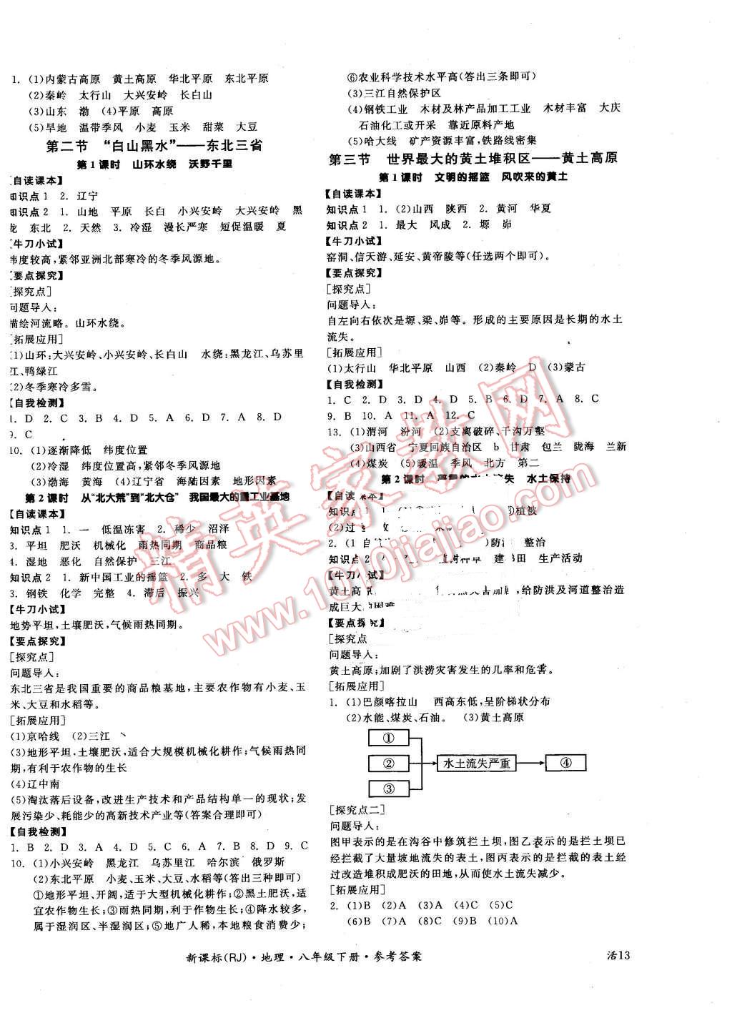 2016年全品學(xué)練考八年級(jí)地理下冊(cè)人教版 第3頁