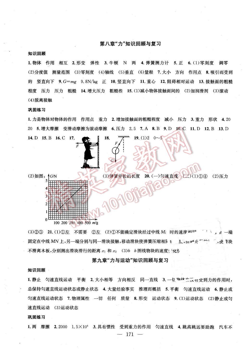 2016年金鑰匙1加1課時(shí)作業(yè)加目標(biāo)檢測(cè)八年級(jí)物理下冊(cè)江蘇版 第13頁(yè)