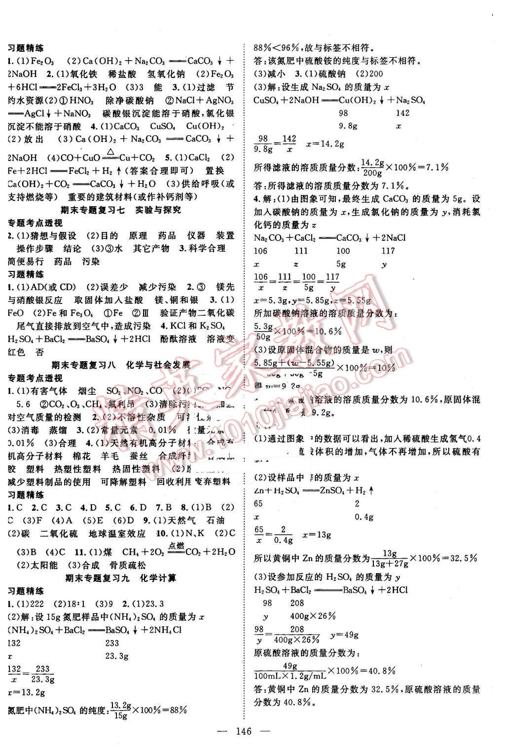 2016年名師學(xué)案九年級化學(xué)下冊人教版 第10頁