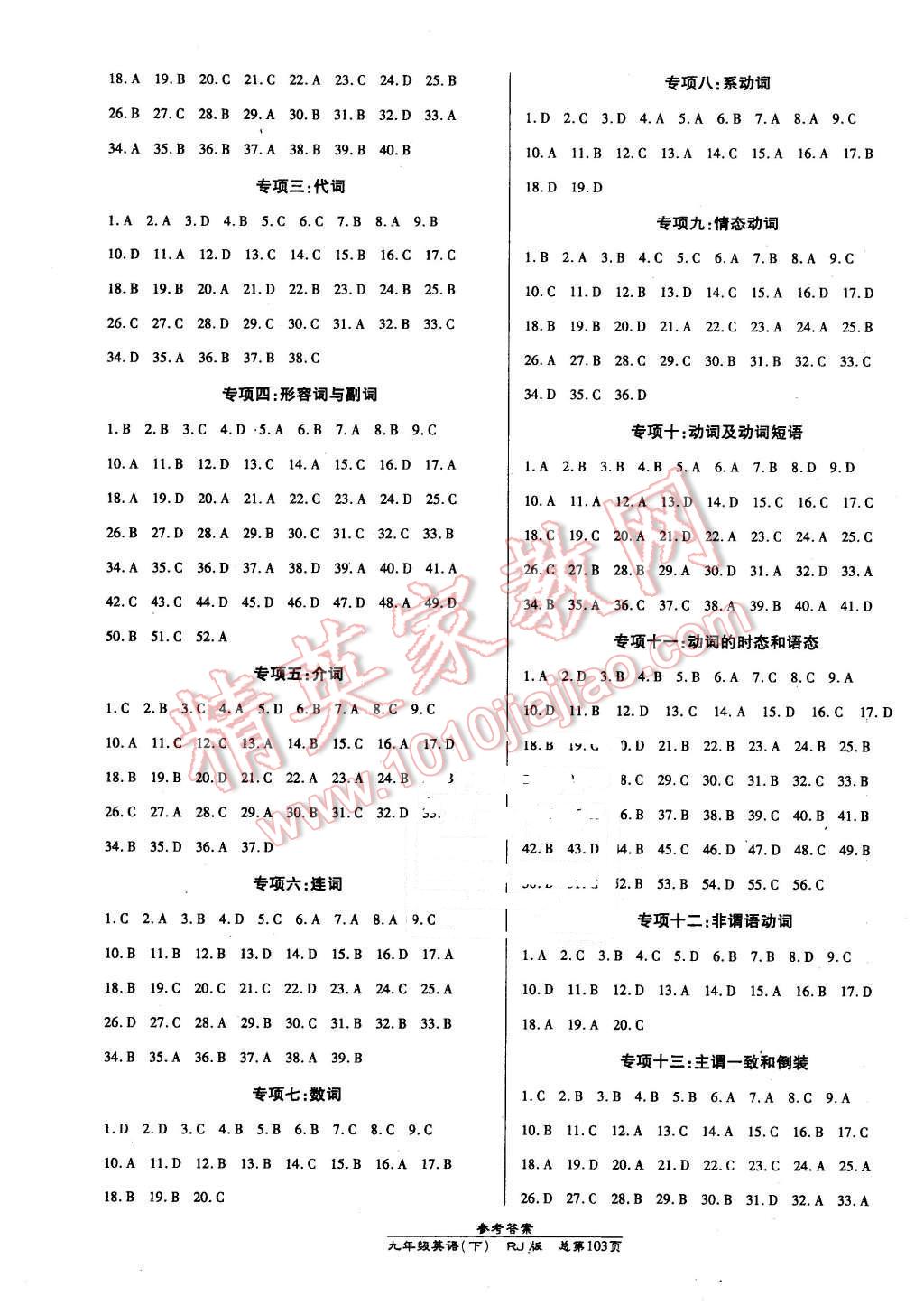 2016年高效課時(shí)通10分鐘掌控課堂九年級(jí)英語(yǔ)下冊(cè)人教版 第5頁(yè)