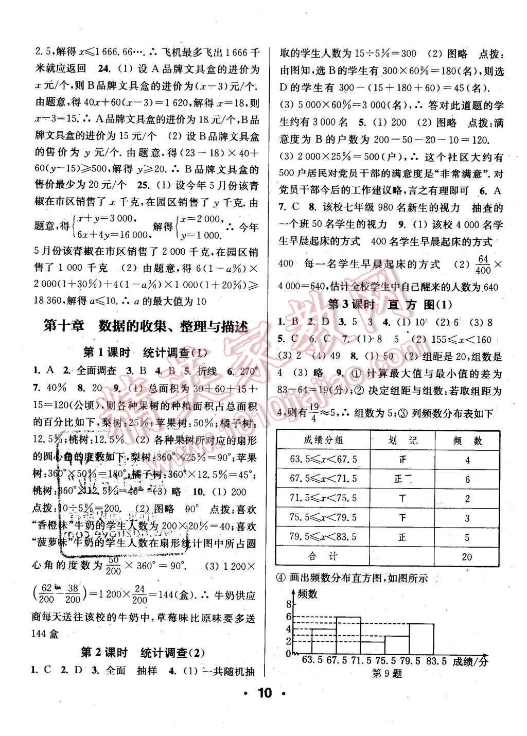 2016年通城學(xué)典小題精練七年級數(shù)學(xué)下冊人教版 第10頁