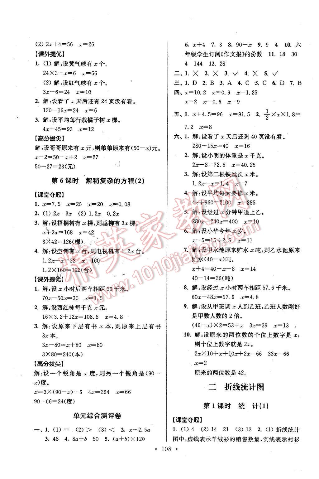 2016年高分拔尖提優(yōu)訓(xùn)練五年級(jí)數(shù)學(xué)下冊(cè)江蘇版 第2頁(yè)