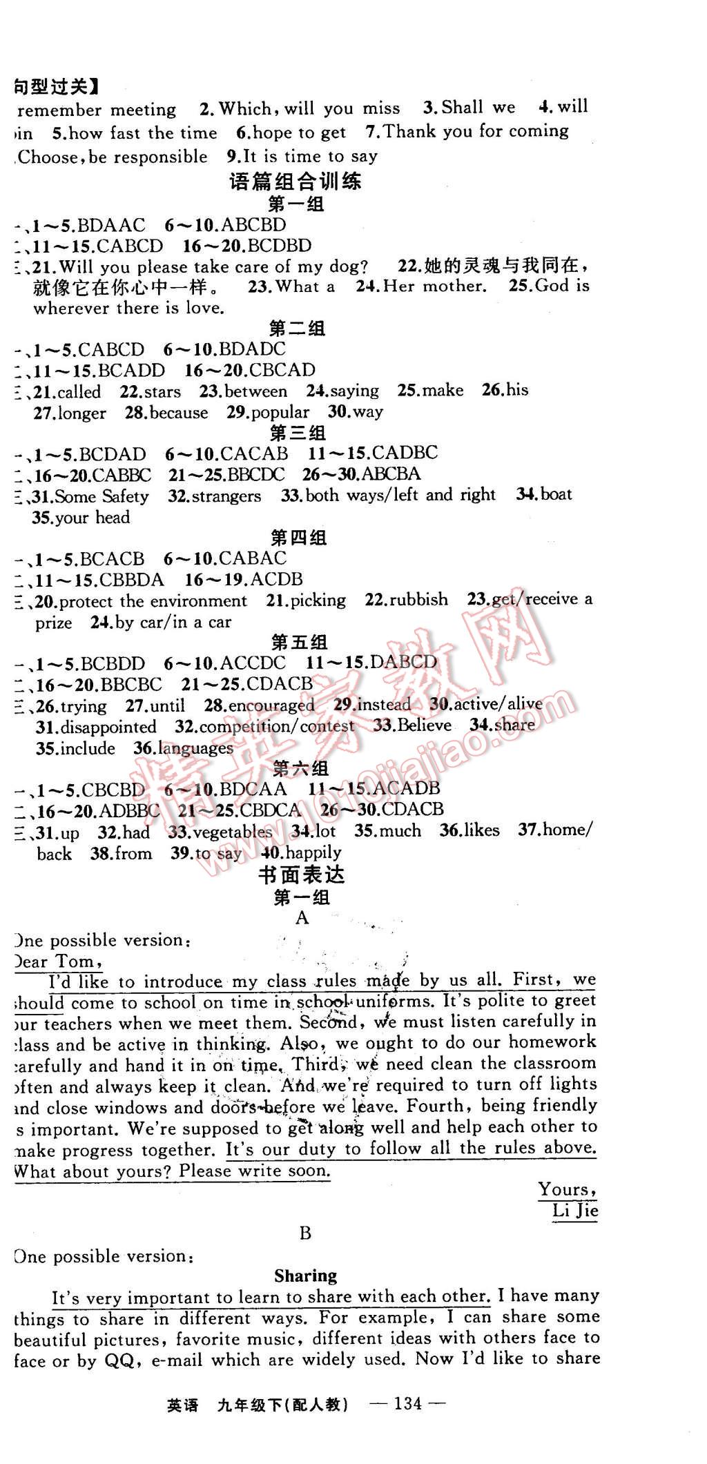 2016年四清導(dǎo)航九年級英語下冊人教版 第12頁