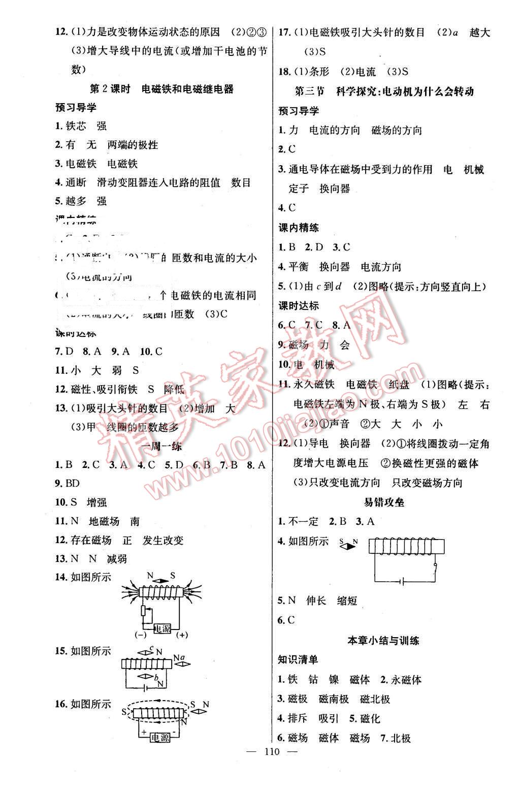 2016年黃岡金牌之路練闖考九年級(jí)物理下冊(cè)滬科版 第2頁(yè)