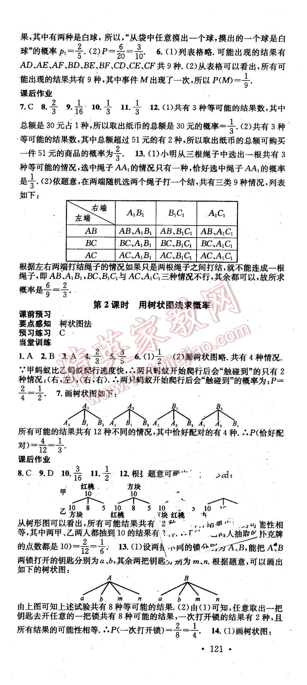 2016年名校課堂滾動(dòng)學(xué)習(xí)法九年級(jí)數(shù)學(xué)下冊(cè)湘教版 第19頁