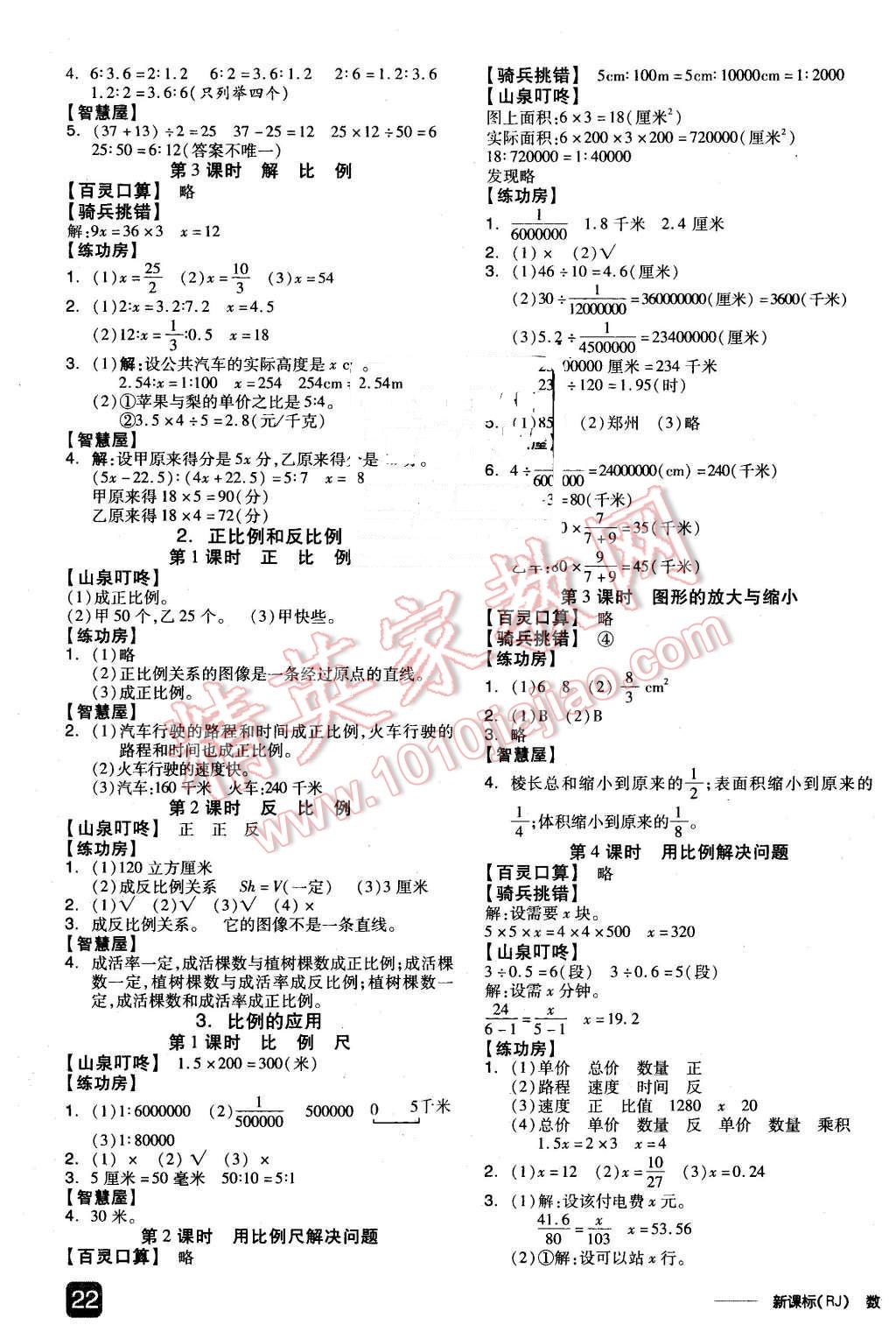 2016年全品學(xué)練考六年級(jí)數(shù)學(xué)下冊(cè)人教版 第3頁(yè)