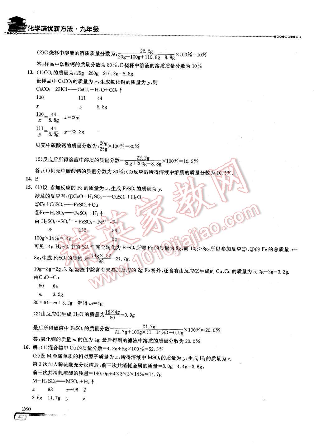 2016年化学培优新方法九年级第六版 第20页