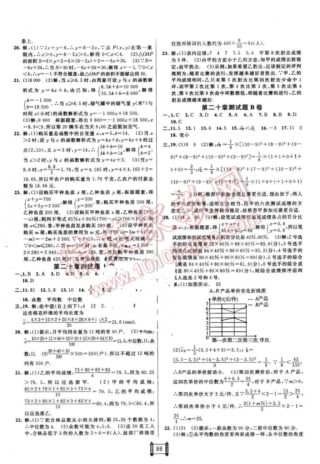 2016年海淀單元測(cè)試AB卷八年級(jí)數(shù)學(xué)下冊(cè)人教版 第6頁(yè)