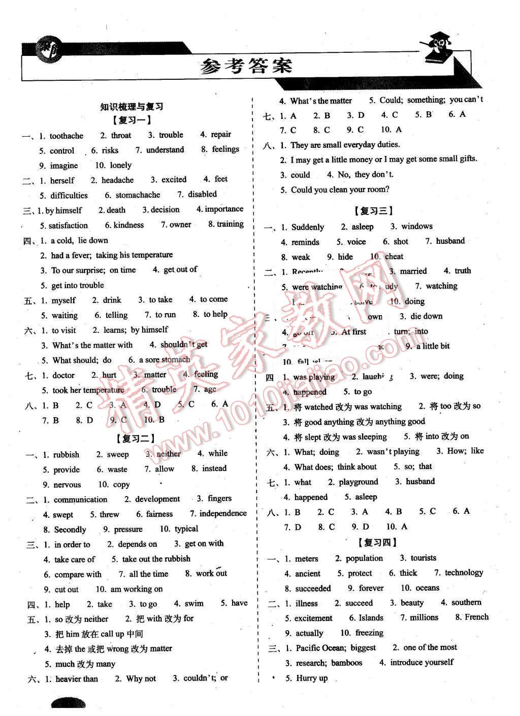 2016年聚能闖關(guān)期末復(fù)習(xí)沖刺卷八年級(jí)英語(yǔ)下冊(cè)人教版 第1頁(yè)