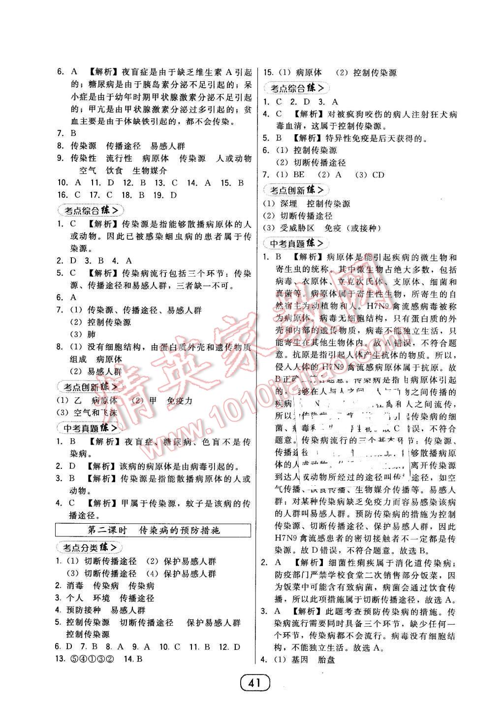 2016年北大綠卡課時(shí)同步講練八年級(jí)生物下冊(cè)人教版 第13頁(yè)