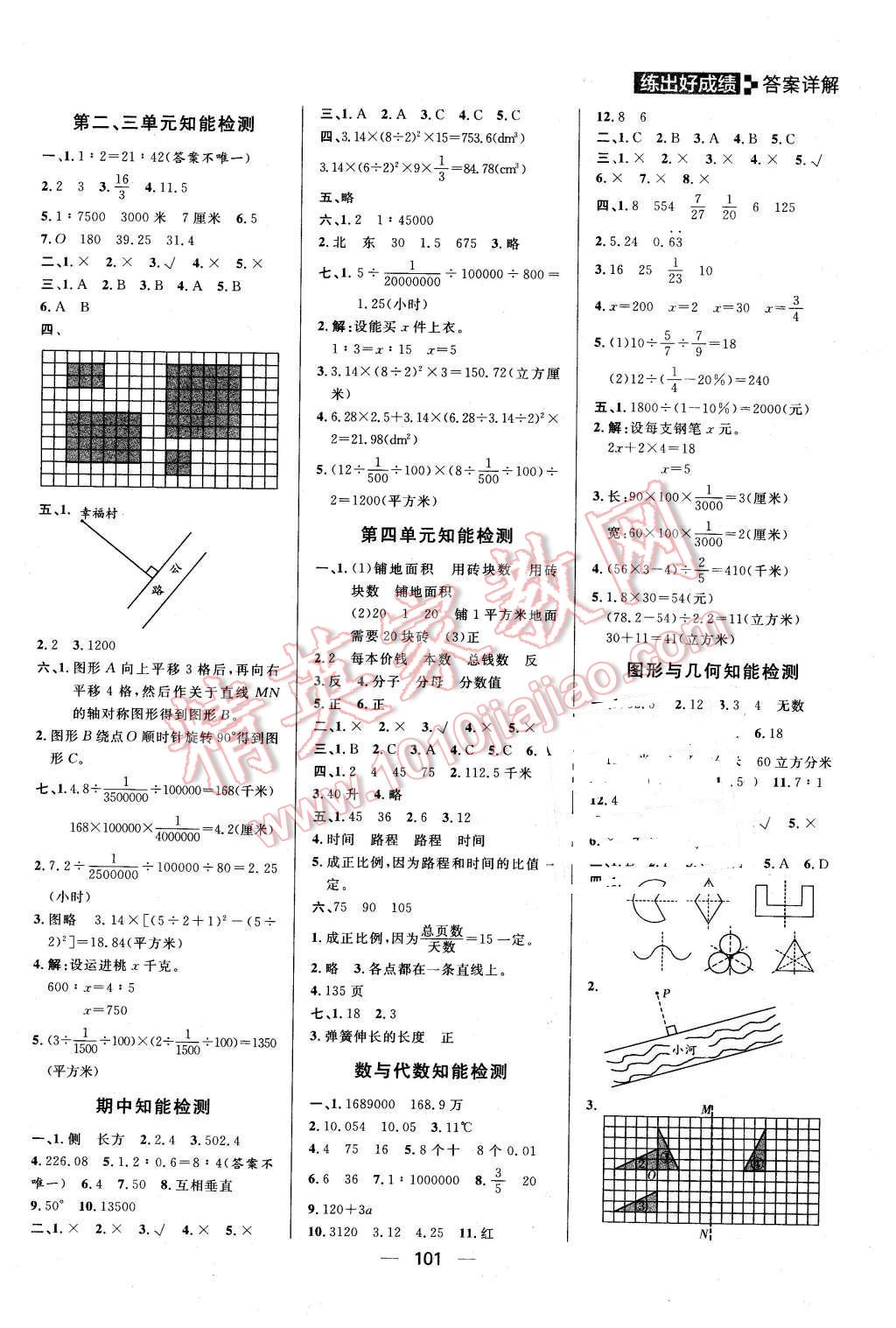 2016年练出好成绩六年级数学下册北师大版 第9页