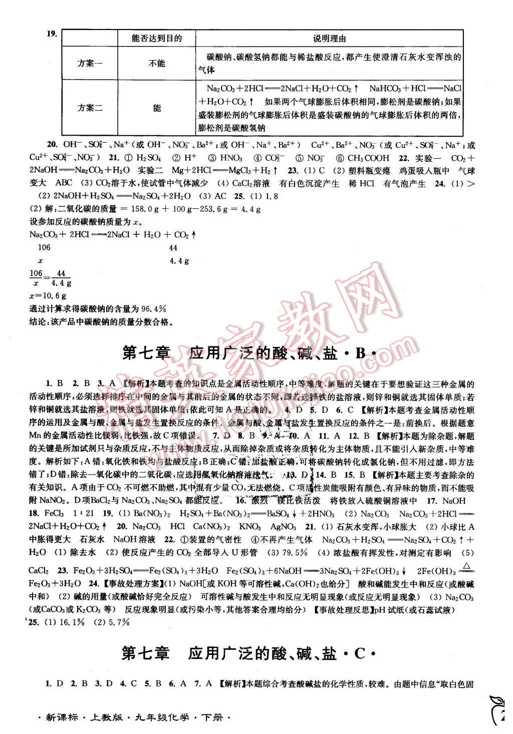 2016年江蘇密卷九年級化學(xué)下冊上教版 第3頁