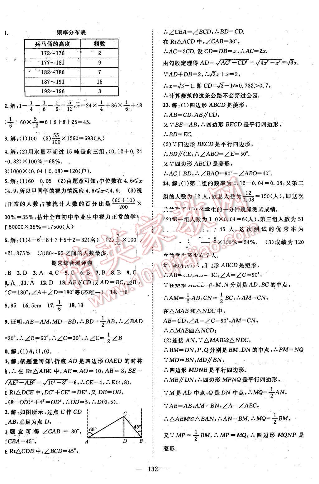 2016年名師學(xué)案八年級數(shù)學(xué)下冊湘教版 第20頁