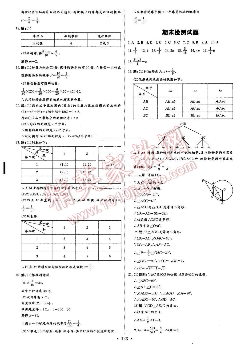 2016年初中同步学习导与练导学探究案九年级数学下册沪科版 第27页