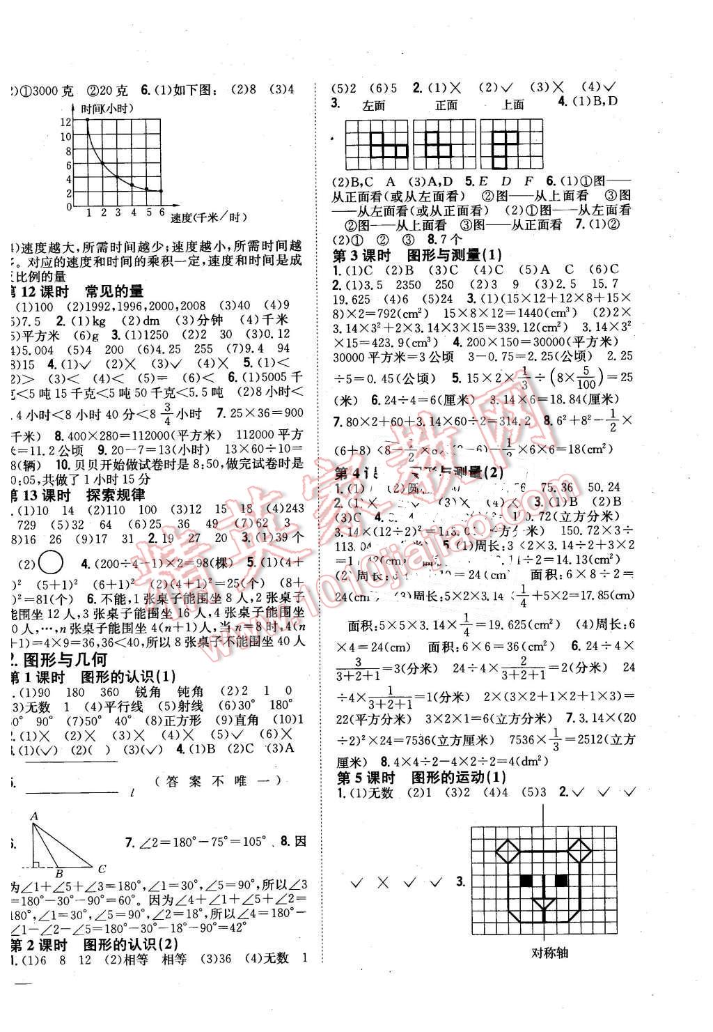 2016年全科王同步課時練習六年級數(shù)學下冊北師大版 第6頁