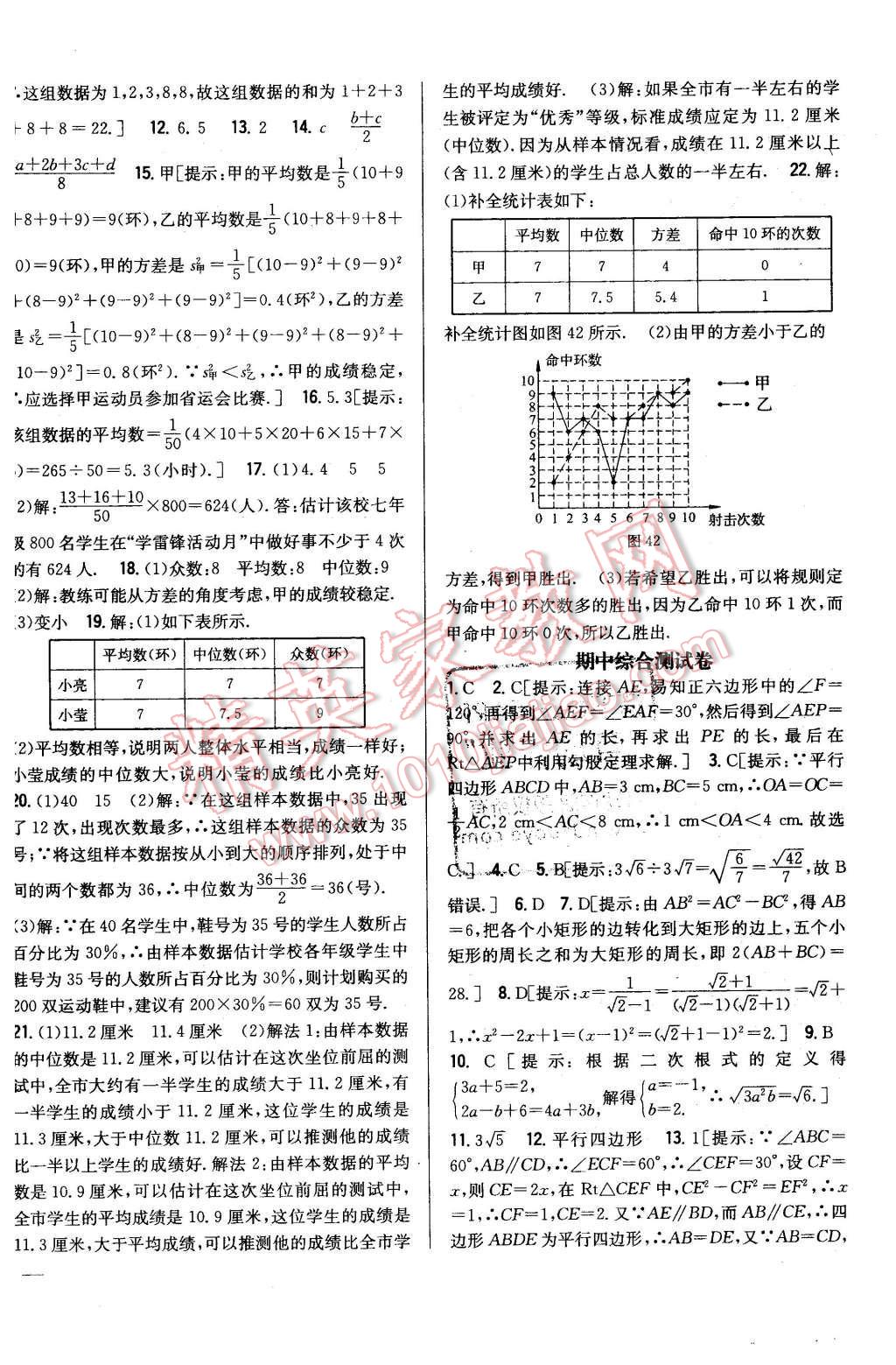 2016年全科王同步課時(shí)練習(xí)八年級(jí)數(shù)學(xué)下冊(cè)人教版 第24頁(yè)