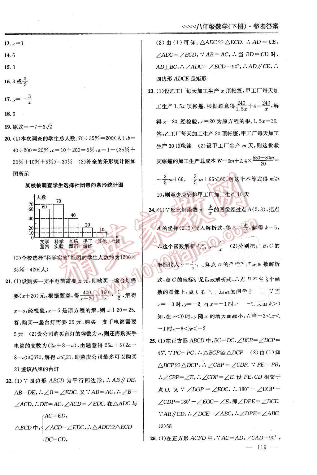 2016年提優(yōu)訓練非常階段123八年級數(shù)學下冊江蘇版 第17頁