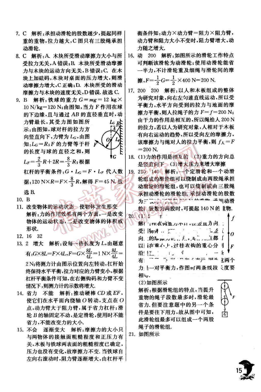 2016年实验班提优训练八年级物理下册沪粤版 第15页