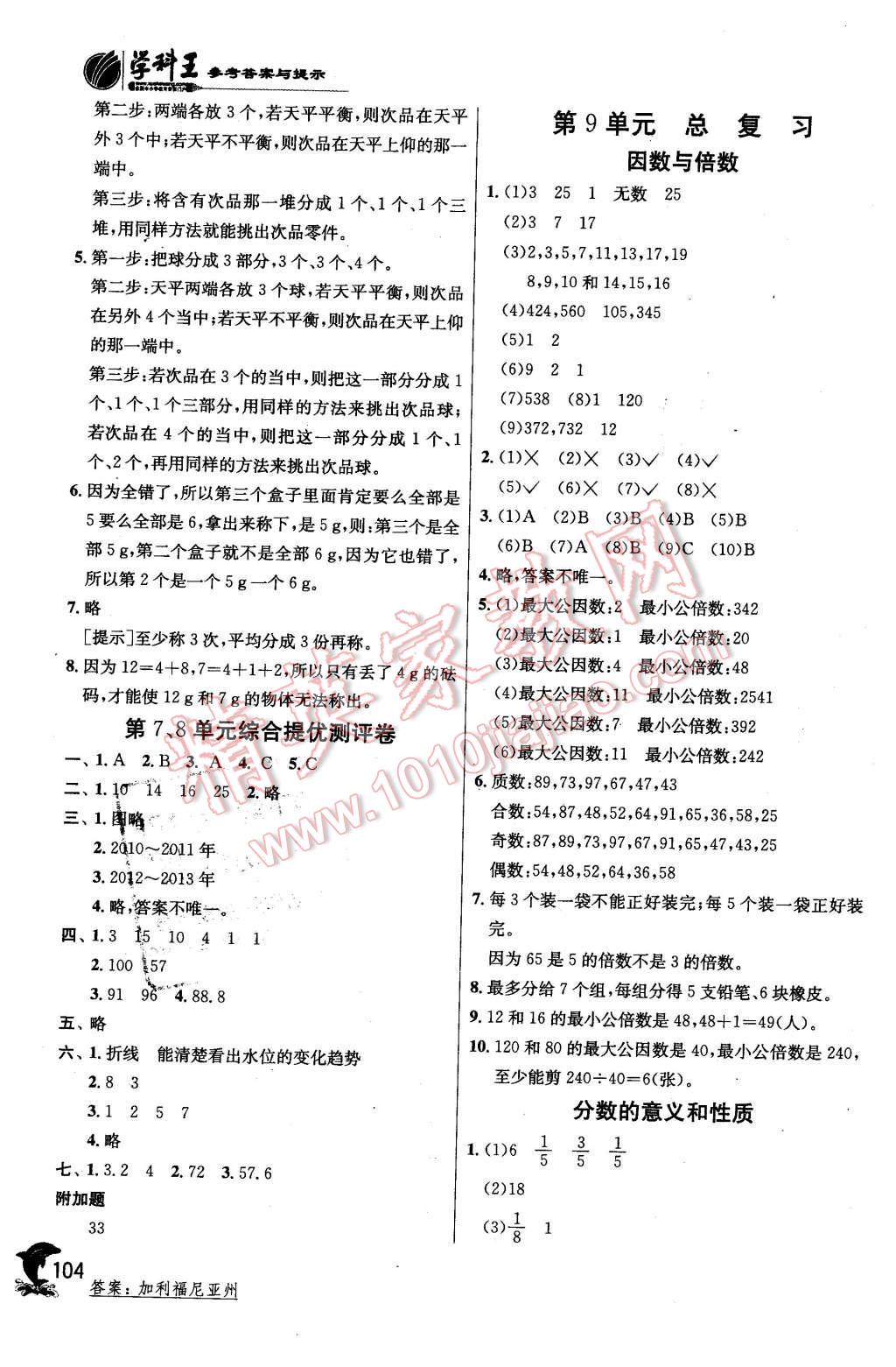 2016年实验班提优训练五年级数学下册人教版 第14页