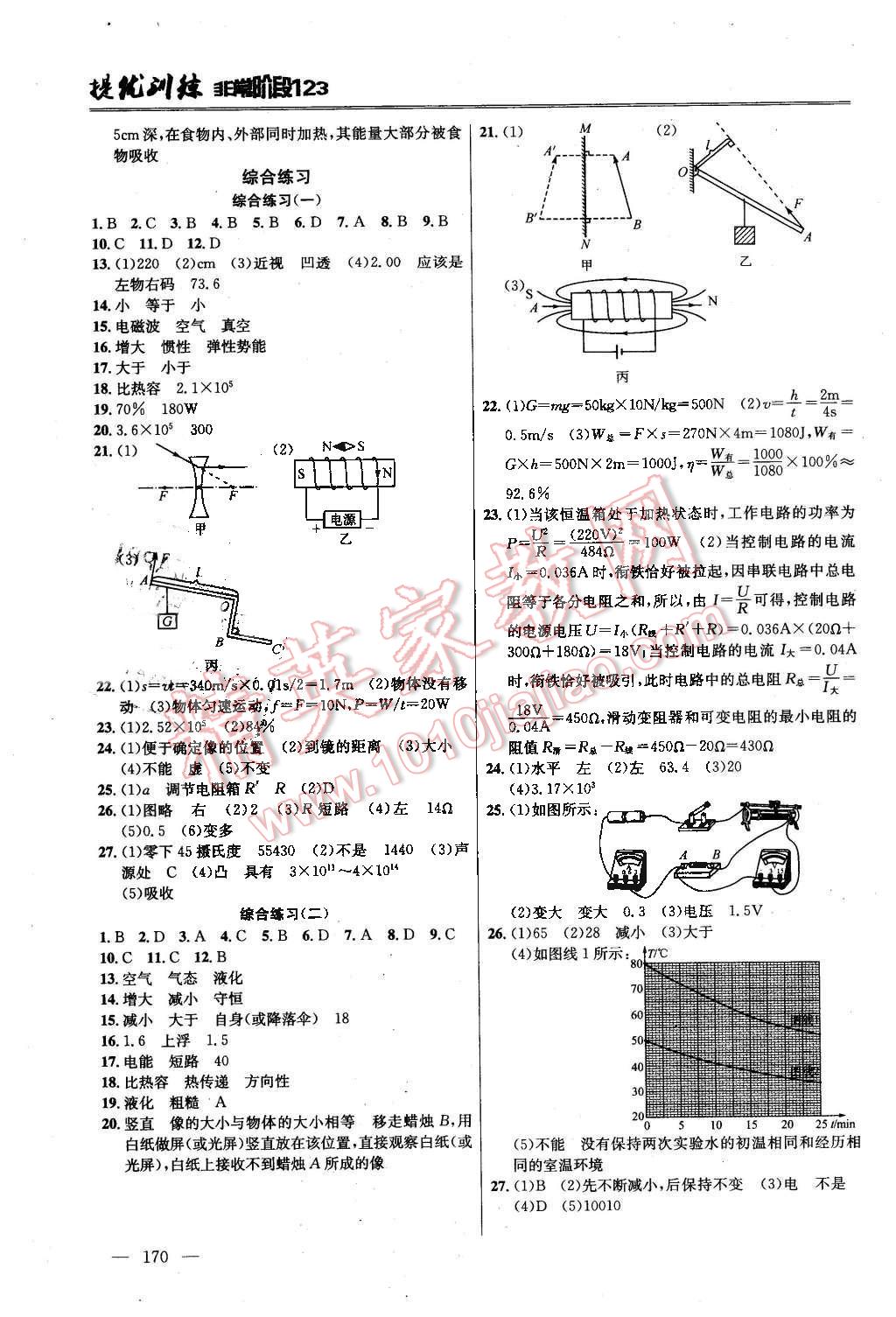 2016年提优训练非常阶段123九年级物理下册江苏版 第10页