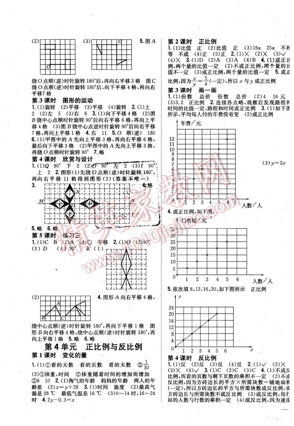 2016年全科王同步课时练习六年级数学下册北师大版 第3页