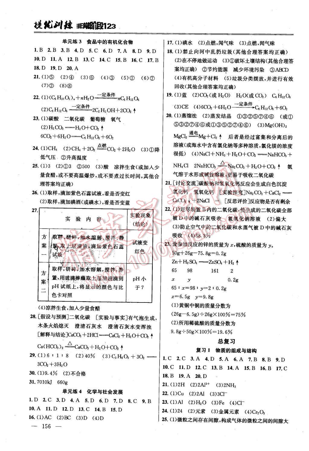 2016年提優(yōu)訓(xùn)練非常階段123九年級(jí)化學(xué)下冊(cè)滬教版 第6頁(yè)