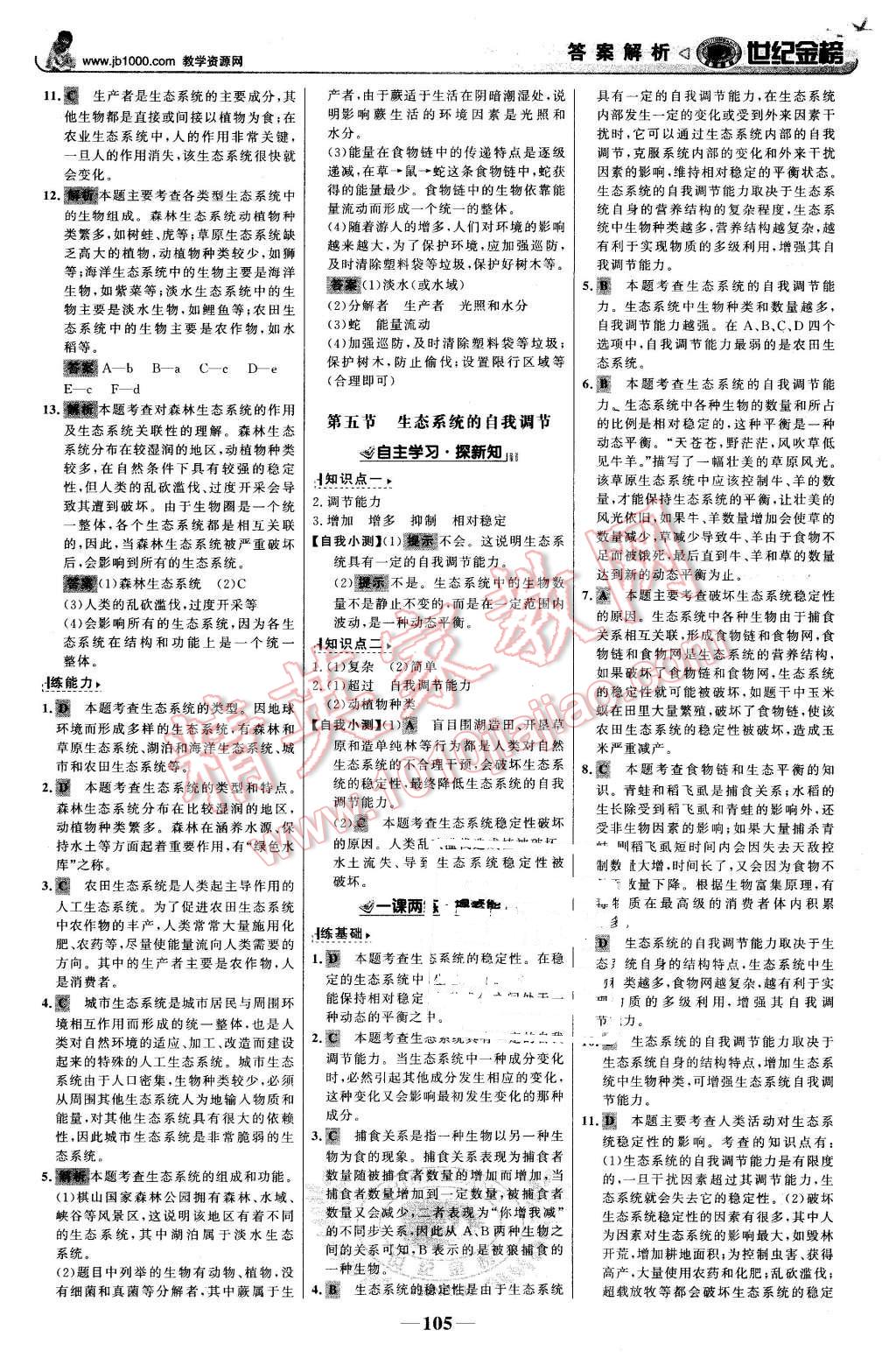 2016年世纪金榜金榜学案八年级生物下册济南版 第14页