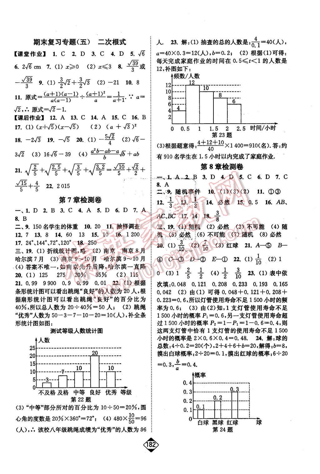 2015年轻松作业本八年级数学下册江苏版 第16页