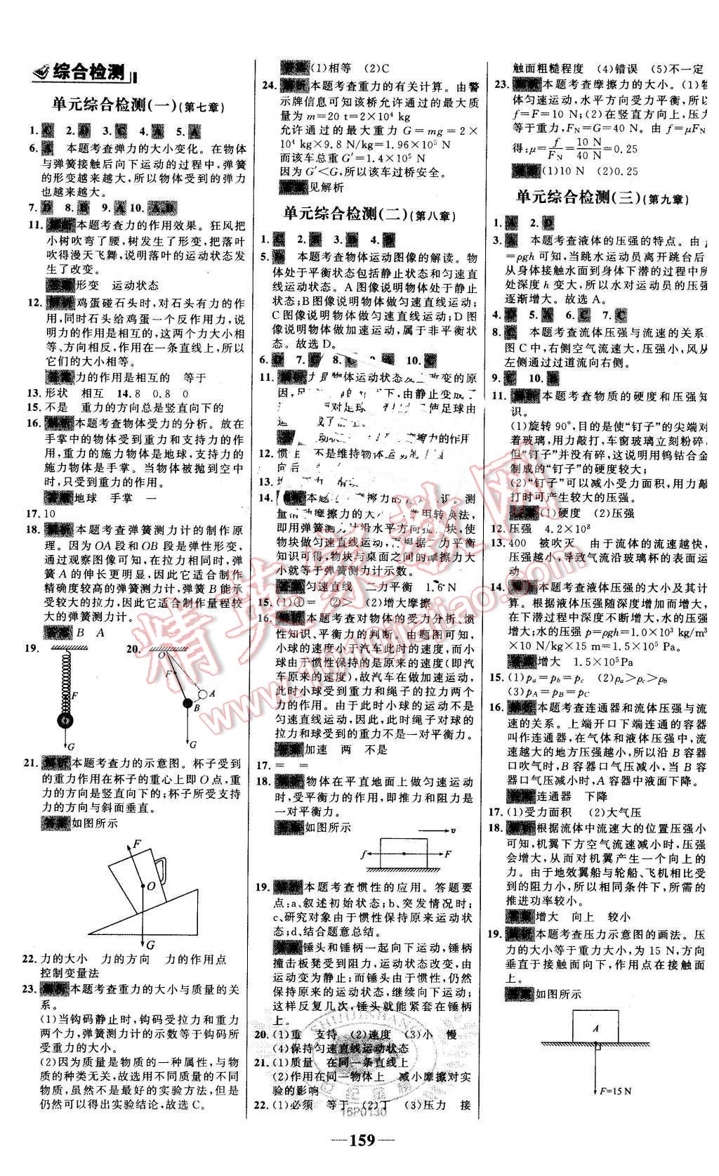 2016年世纪金榜百练百胜八年级物理下册人教版 第21页