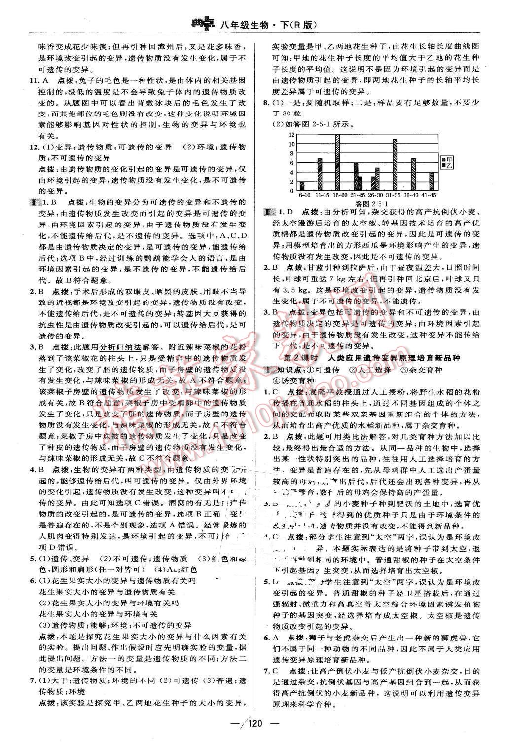 2016年綜合應(yīng)用創(chuàng)新題典中點(diǎn)八年級(jí)生物下冊(cè)人教版 第18頁(yè)