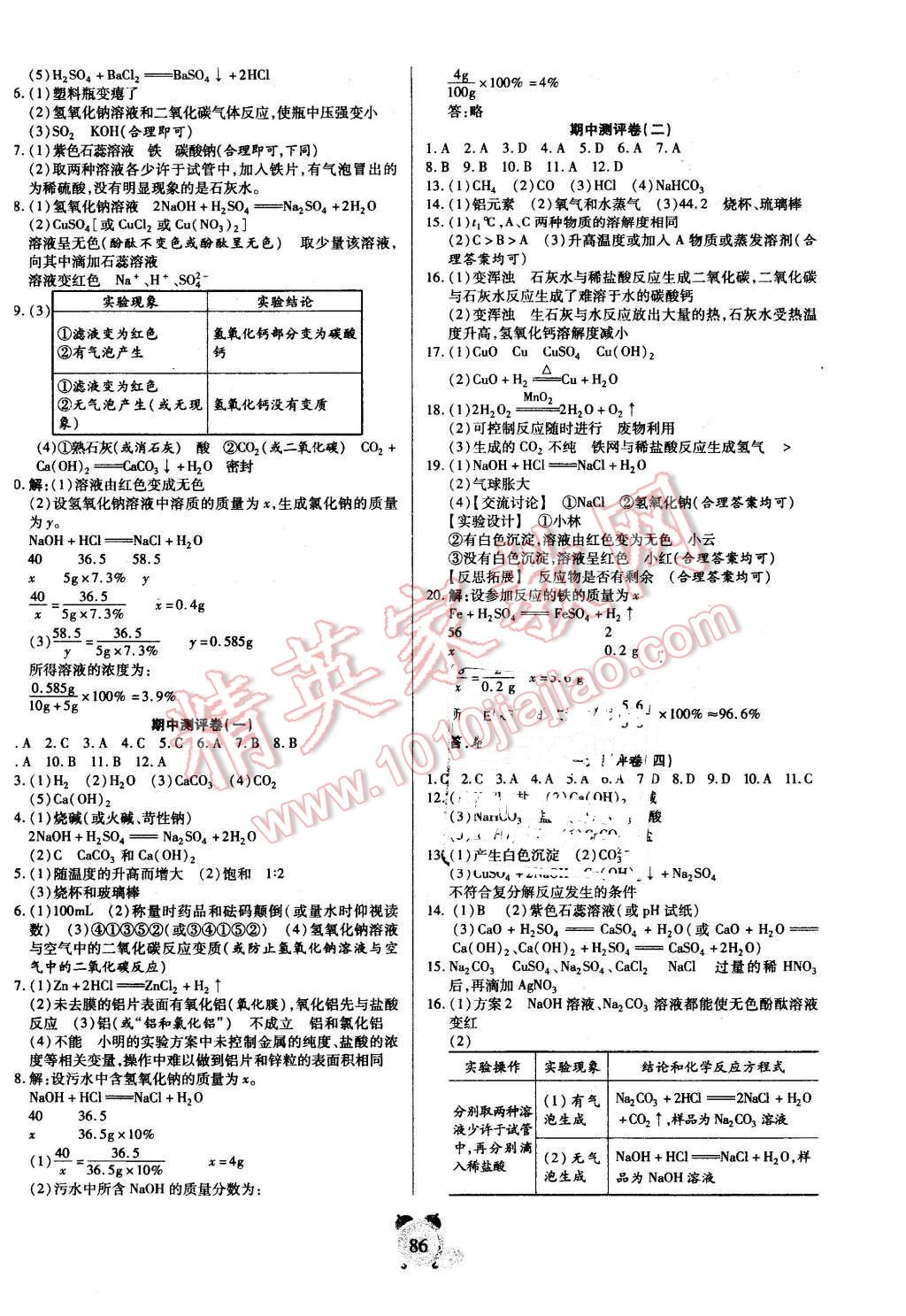 2016年暢響雙優(yōu)卷九年級(jí)化學(xué)下冊(cè)人教版 第2頁(yè)