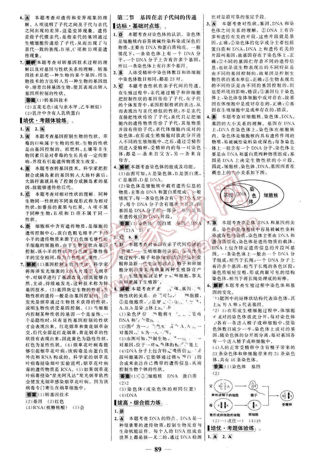 2016年世纪金榜百练百胜八年级生物下册人教版 第5页