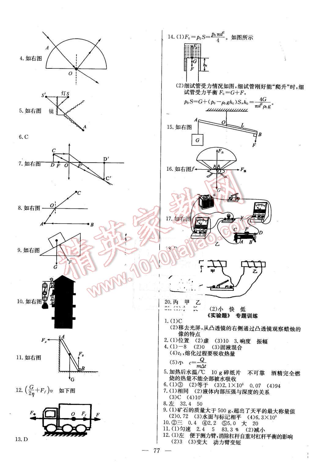 2016年精彩考評(píng)單元測(cè)評(píng)卷九年級(jí)物理下冊(cè)人教版 第5頁(yè)