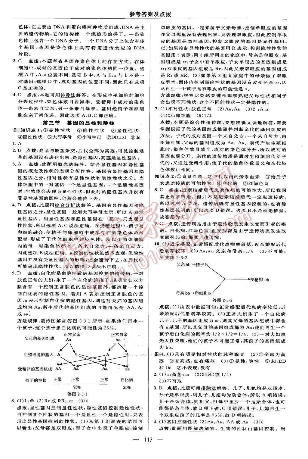 2016年綜合應(yīng)用創(chuàng)新題典中點(diǎn)八年級(jí)生物下冊(cè)人教版 第15頁(yè)