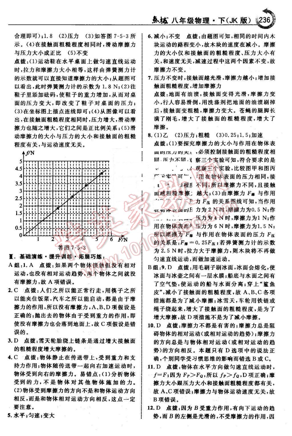 2016年特高級(jí)教師點(diǎn)撥八年級(jí)物理下冊(cè)教科版 第6頁(yè)