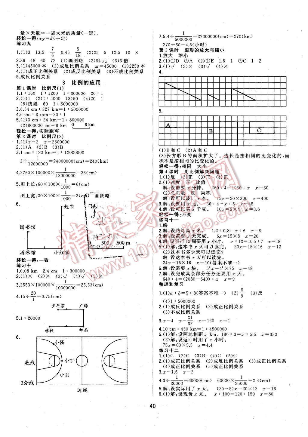 2016年課課優(yōu)課堂小作業(yè)六年級(jí)數(shù)學(xué)下冊(cè)人教版 第4頁(yè)