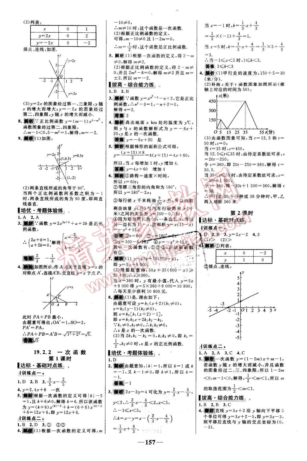 2016年世纪金榜百练百胜八年级数学下册人教版 第15页