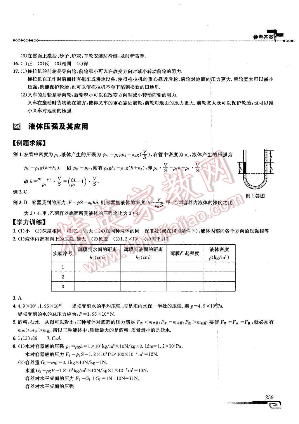 2016年物理培优新方法八年级第八版 第16页