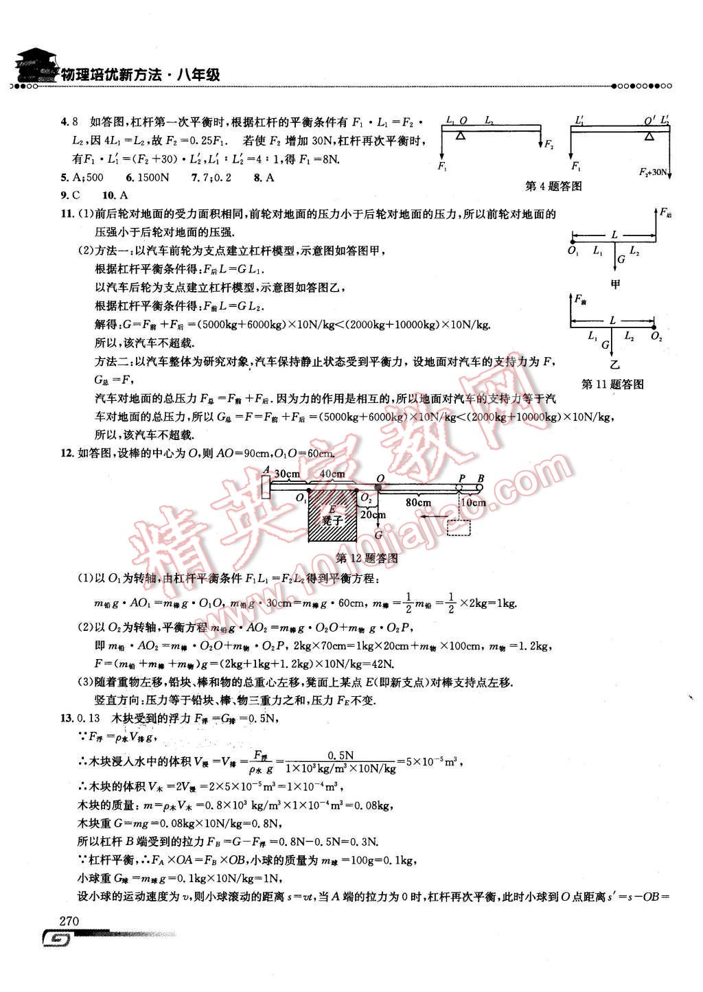 2016年物理培优新方法八年级第八版 第27页